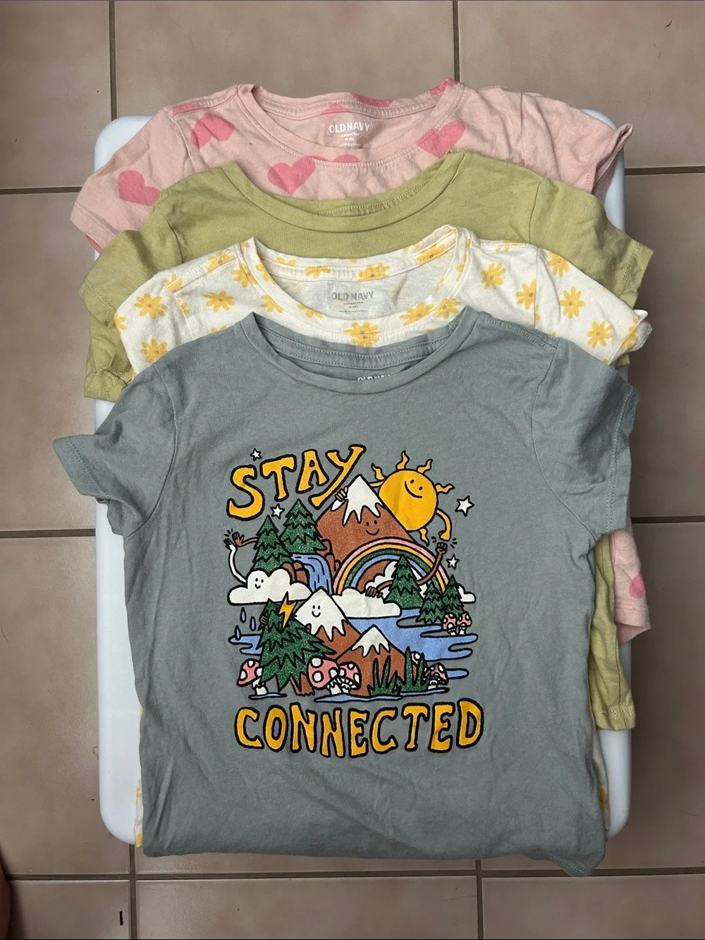 EUC Old Navy Graphic Tees (4 Total)
